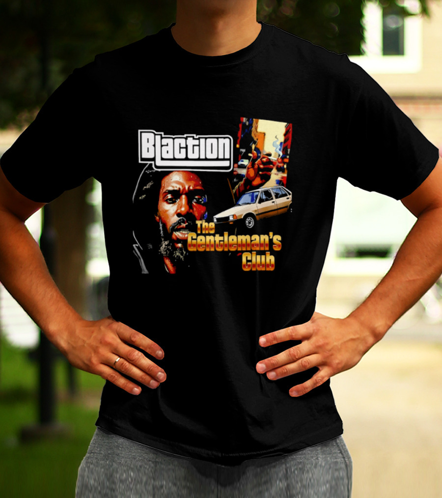 Blaction The Gentleman's Club Smoking Man Beige Sedan T-Shirt