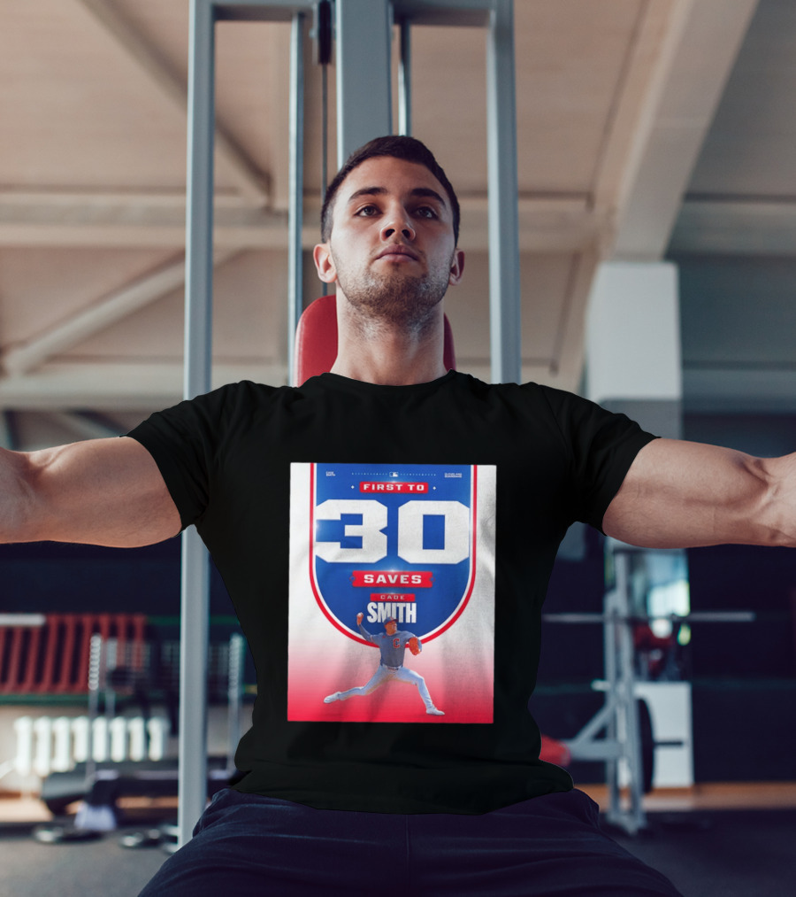 Cade Smith Cleveland Guardians First To 30 Saves Baseball T-Shirt