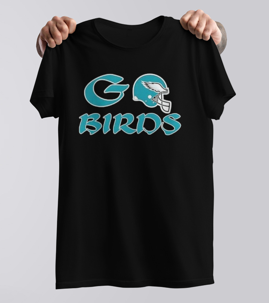 Go Birds Philadelphia Eagles Helmet Football Fan Spirit T-Shirt