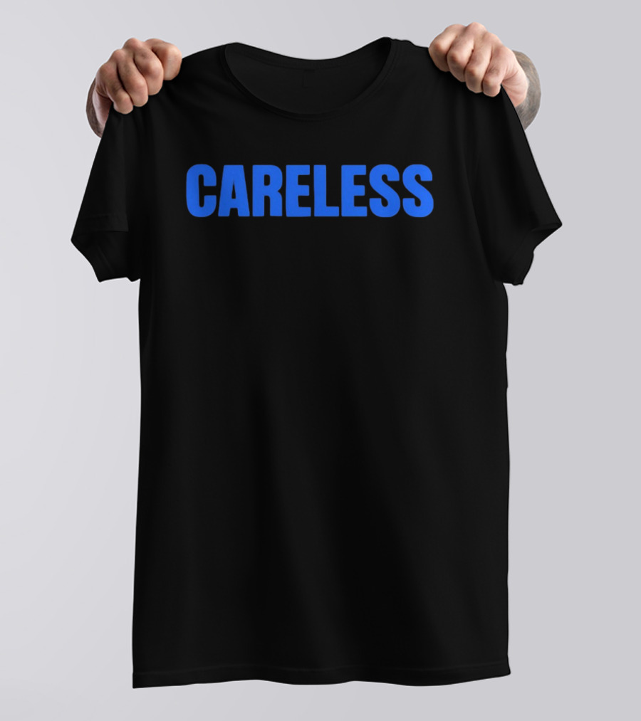 Careless Minimalist Bold Blue T-Shirt