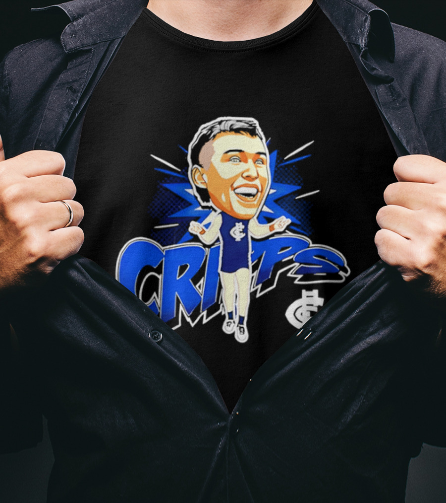 Carlton Football Club Patrick Cripps Caricature Cripps T-Shirt