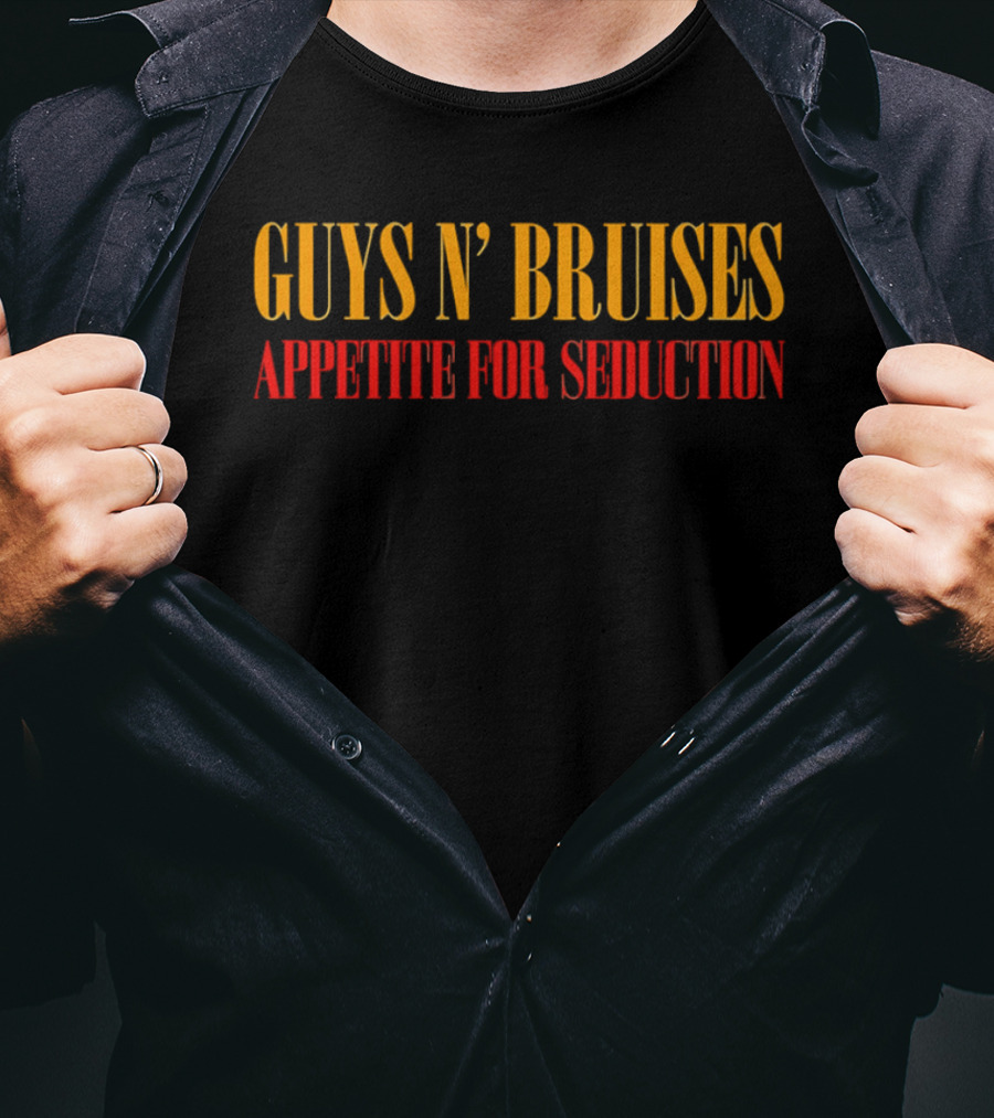 Guys N' Bruises Appetite For Seduction Yellow Red T-Shirt