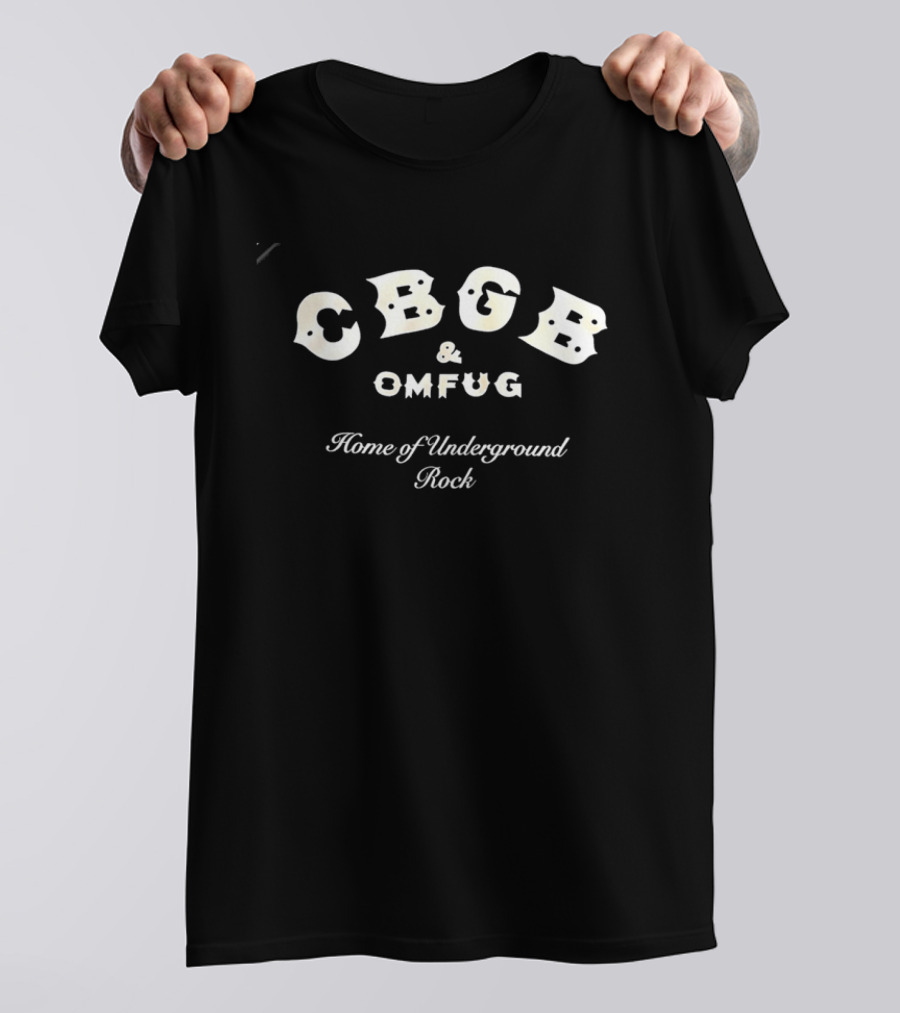 CBGB & OMFUG Home Of Underground Rock Iconic Music Venue Nostalgia T-Shirt