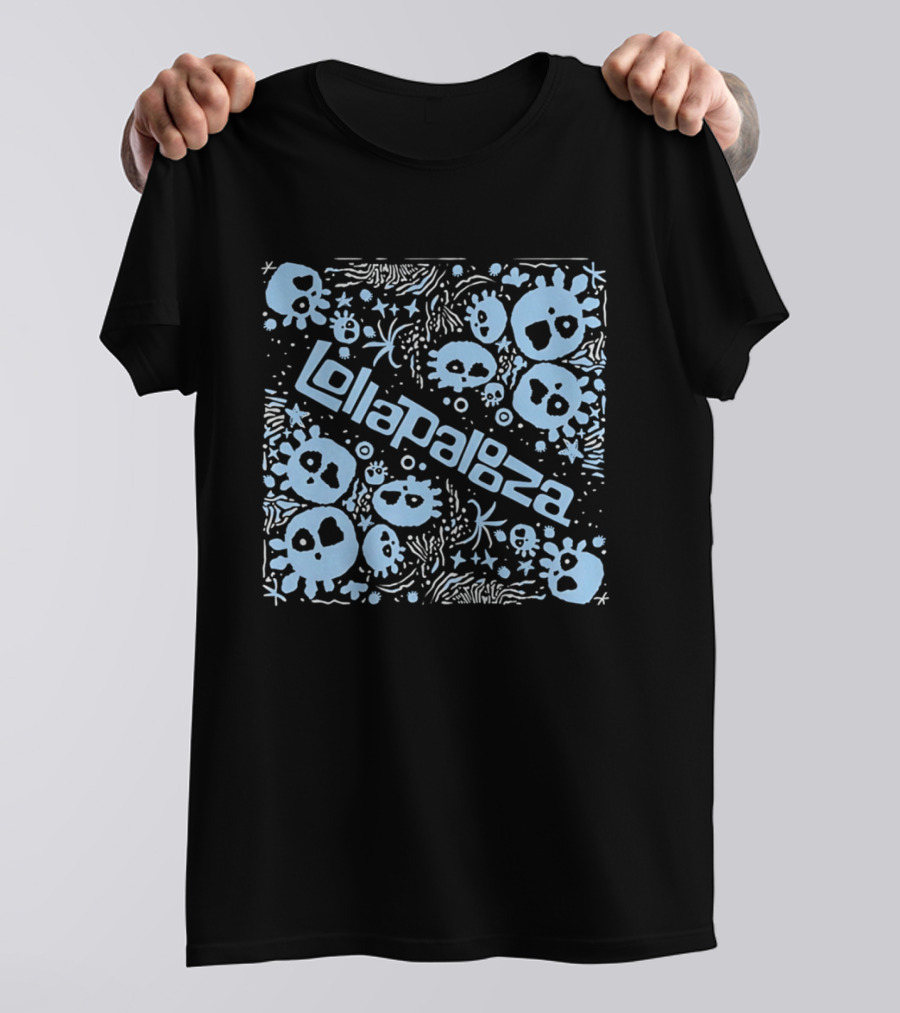 Lollapalooza Blue Skulls Festival T-Shirt