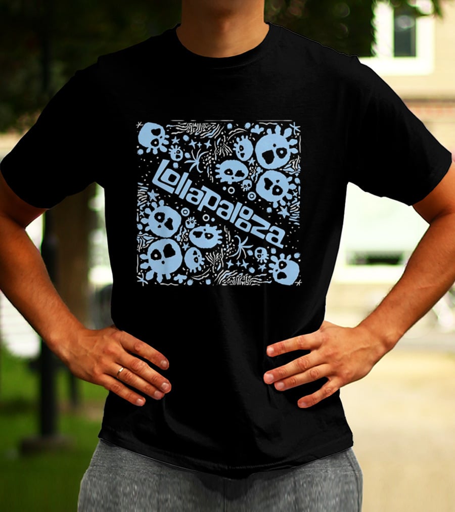 Lollapalooza Blue Skulls Festival T-Shirt