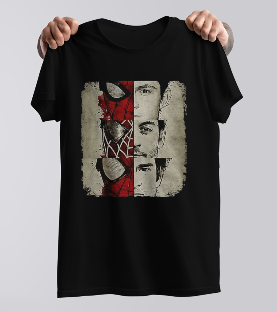 Marvel Avengers Spider Man No Way Home Three Peter Parker Faces Disneyland T-Shirt