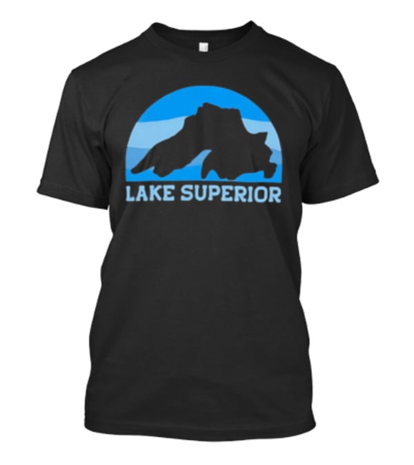 Lake Superior Blue Silhouette Arch T-Shirt
