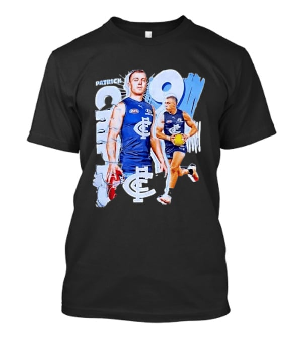 Patrick Cripps Carlton Blues AFL Star Number 9 T-Shirt