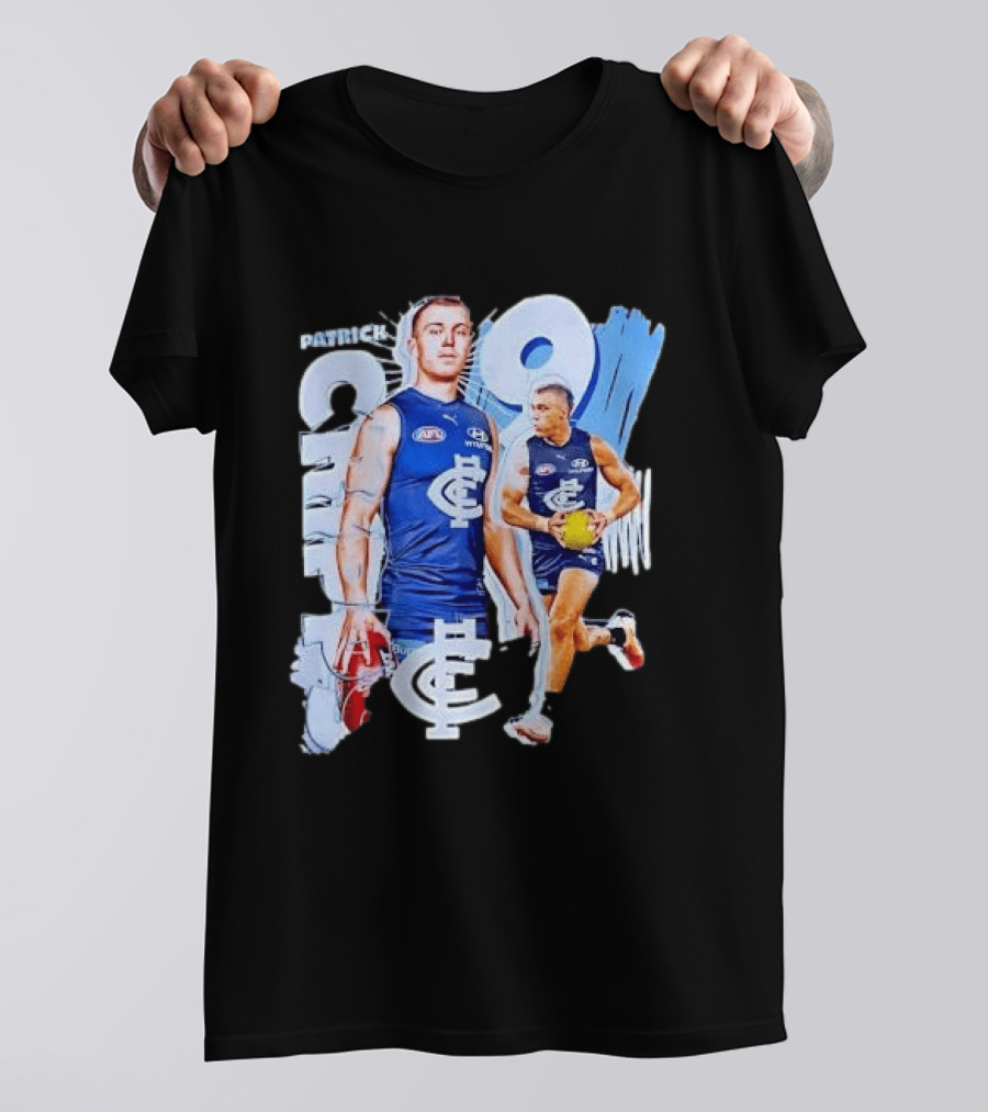 Patrick Cripps Carlton Blues AFL Star Number 9 T-Shirt