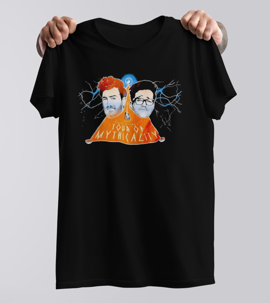 Rhett & Link Ear Biscuits Tour Of Mythicality Lightning T-Shirt
