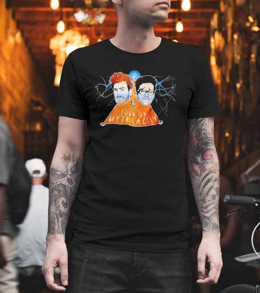 Rhett & Link Ear Biscuits Tour Of Mythicality Lightning T-Shirt