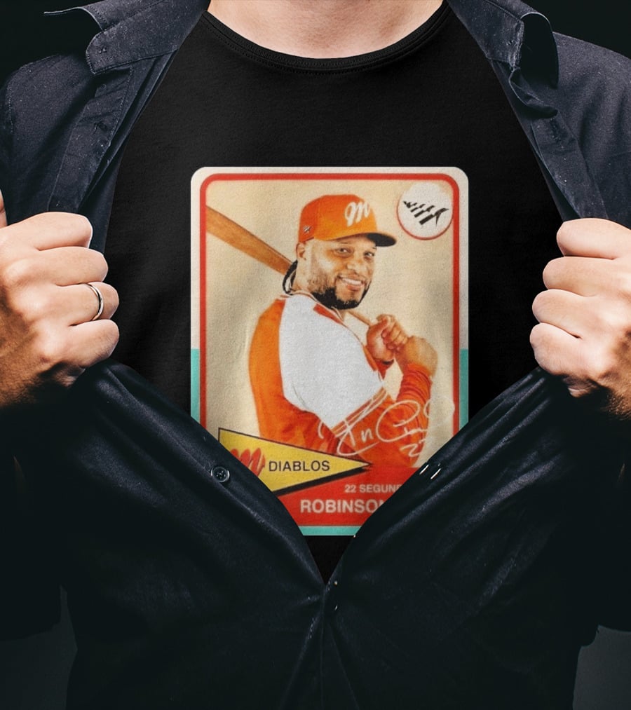 Robinson Canó Diablos 22 Segunda Base Baseball Card T-Shirt