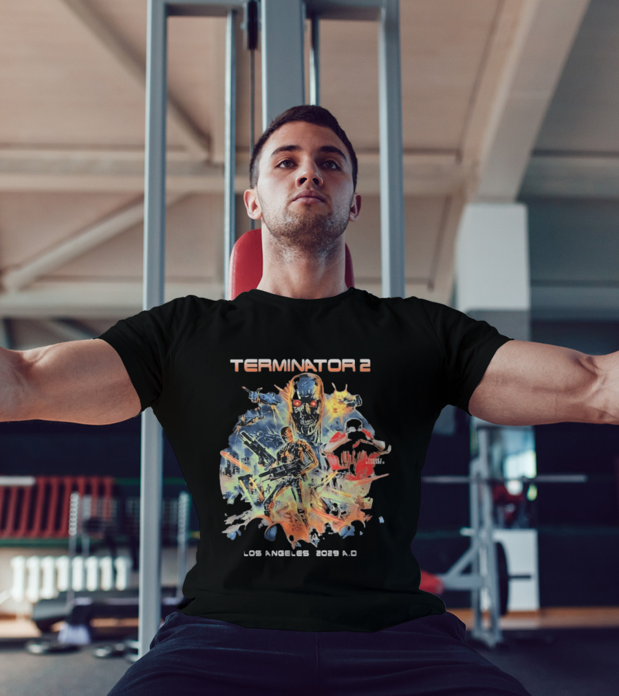 Terminator 2 Los Angeles 2029 A.D. Future War T-Shirt