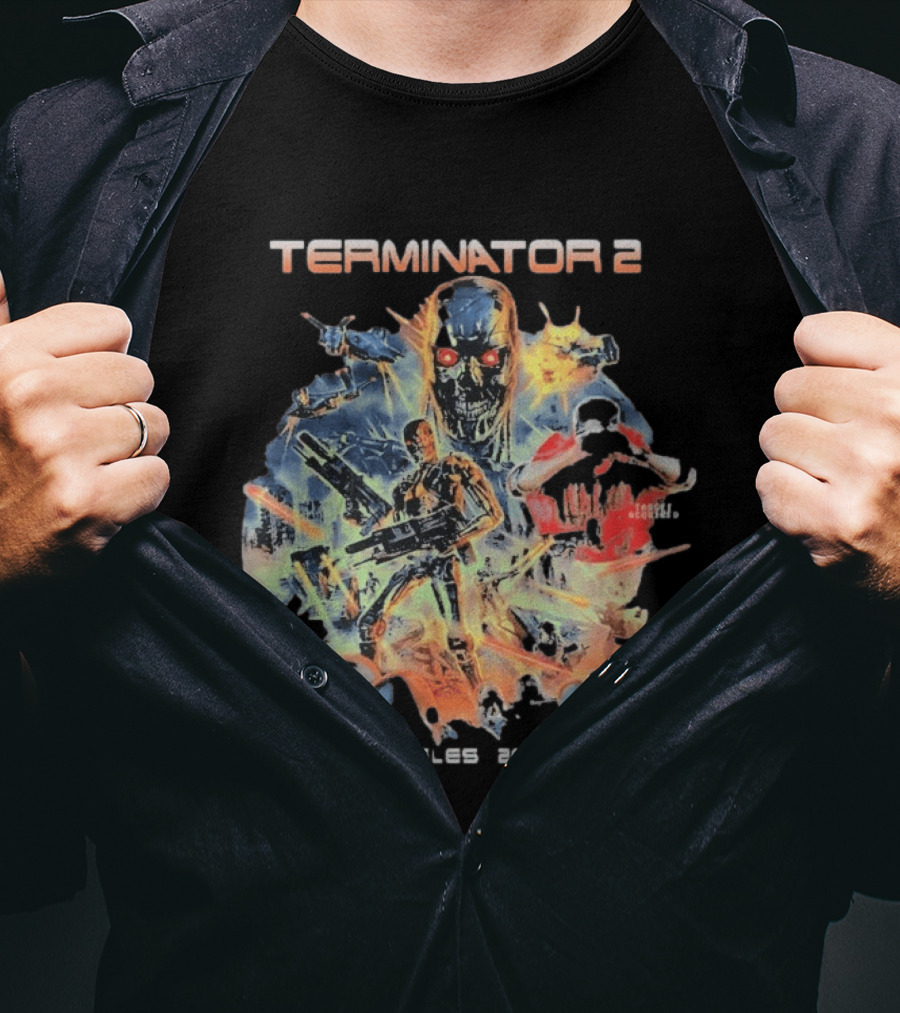 Terminator 2 Los Angeles 2029 A.D. Future War T-Shirt