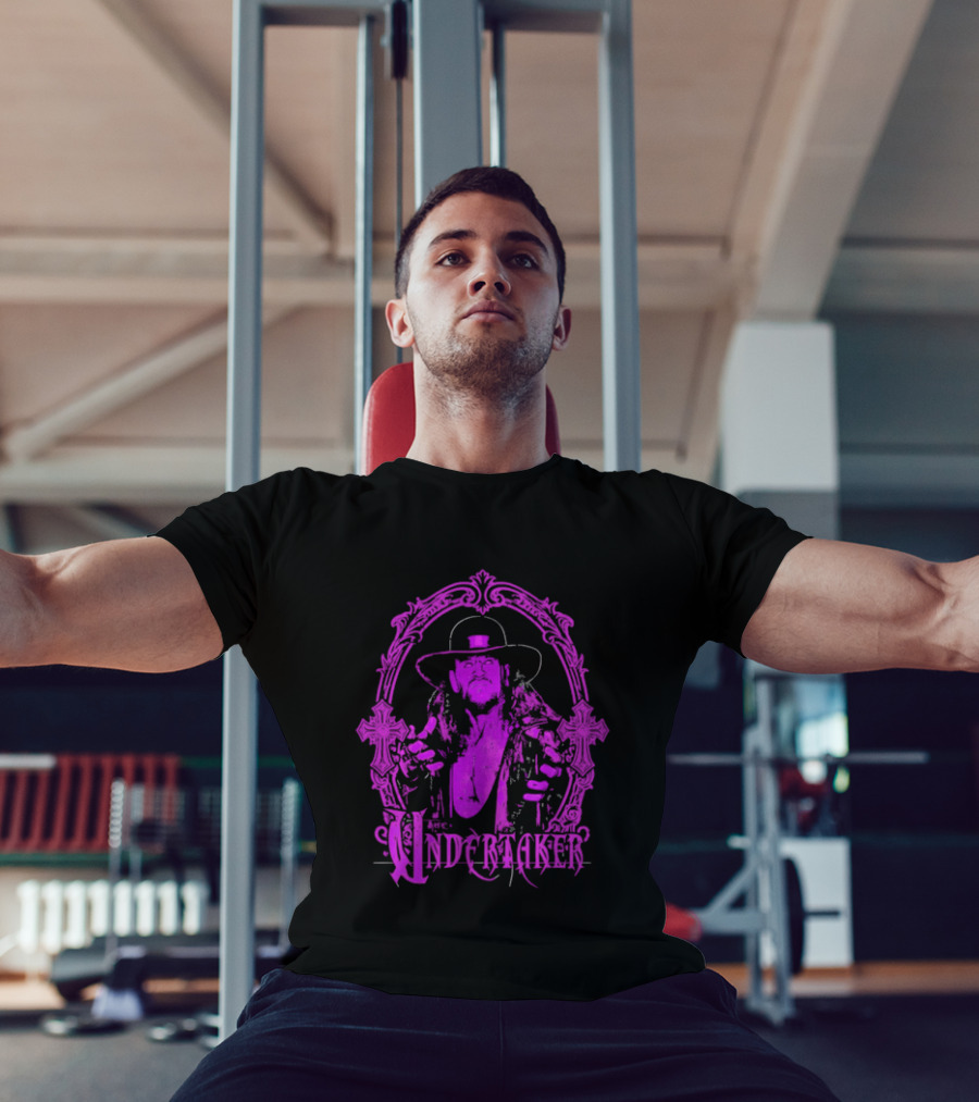 The Deadman Rising Undertaker WWE Mirror Frame T-Shirt