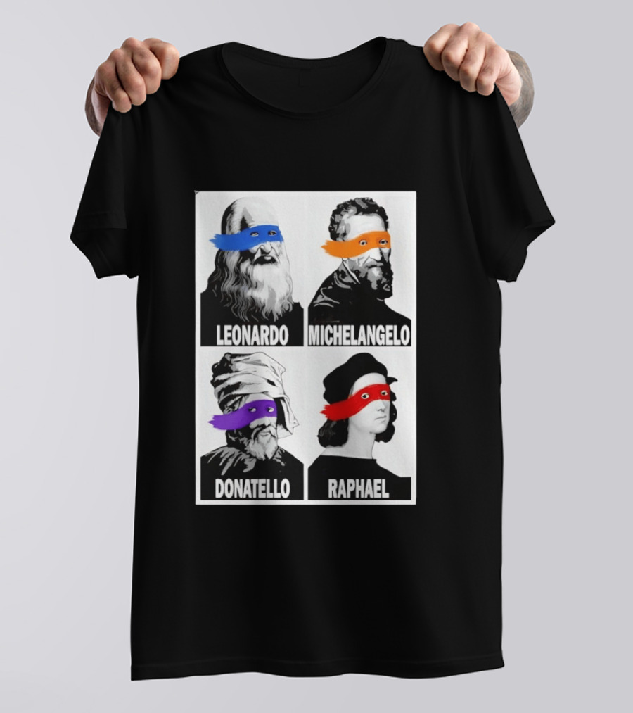 Leonardo Michelangelo Donatello Raphael The Original Ninja Masters T-Shirt