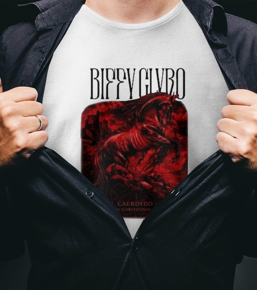Biffy Clyro Castell Caerdydd Cymru 30 Mis Gorffennaf 2026 T-Shirt