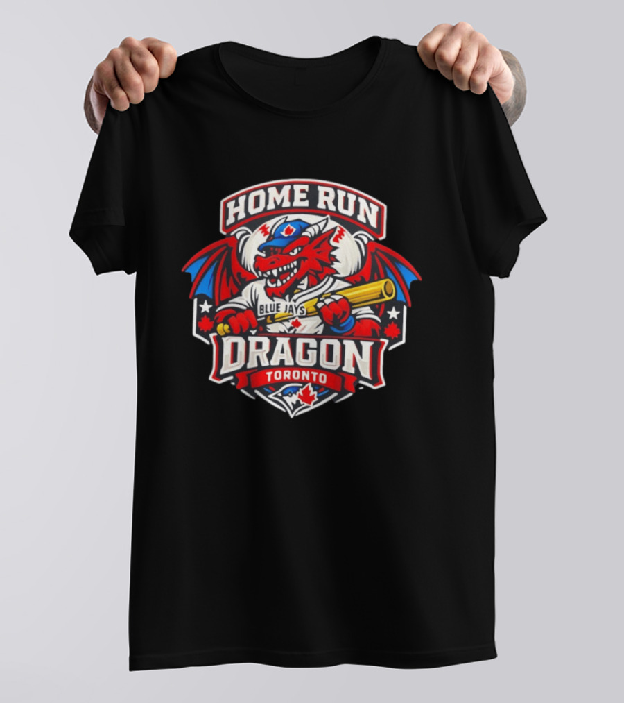 Toronto Blue Jays Home Run Dragon Toronto Royal Blue T-Shirt