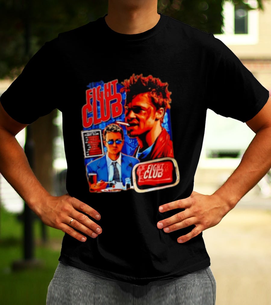 Tyler Durden The Narrator Fight Club Welcome To Fight Club Do Not Talk About T-Shirt