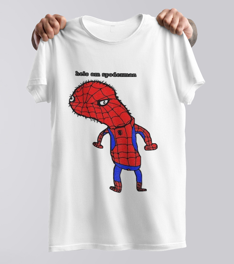 Helo Am Spoderman Spiderman Marvel Superhero Meme 2026 Comic Book T-Shirt