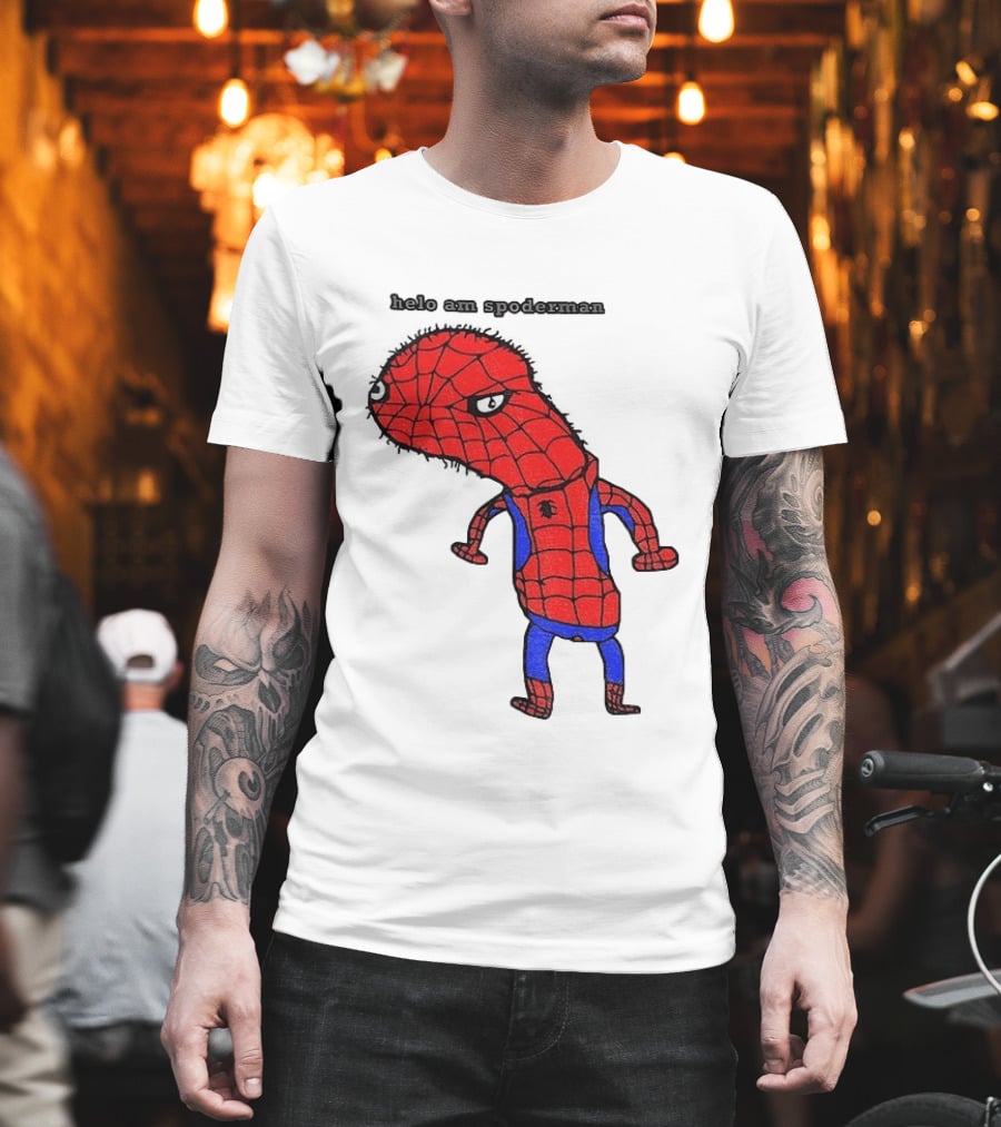 Helo Am Spoderman Spiderman Marvel Superhero Meme 2026 Comic Book T-Shirt