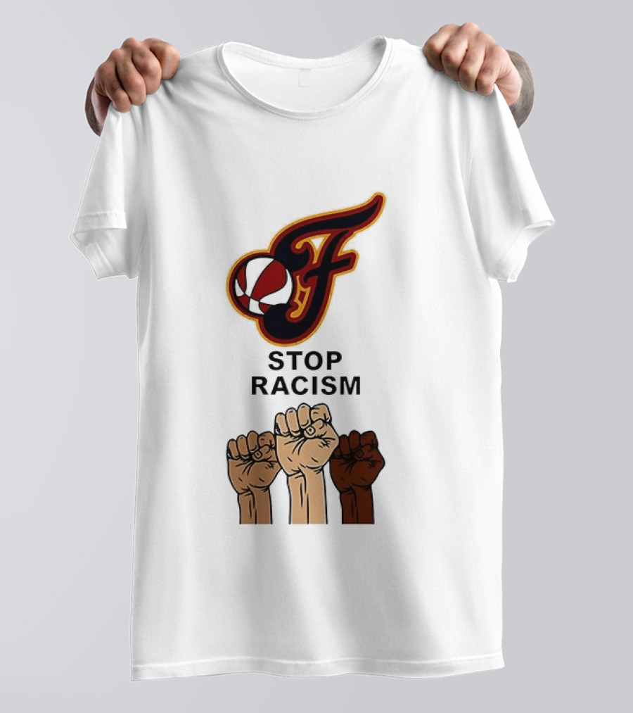 Indiana Fever Stop Racism 2026 Raised Fists T-Shirt