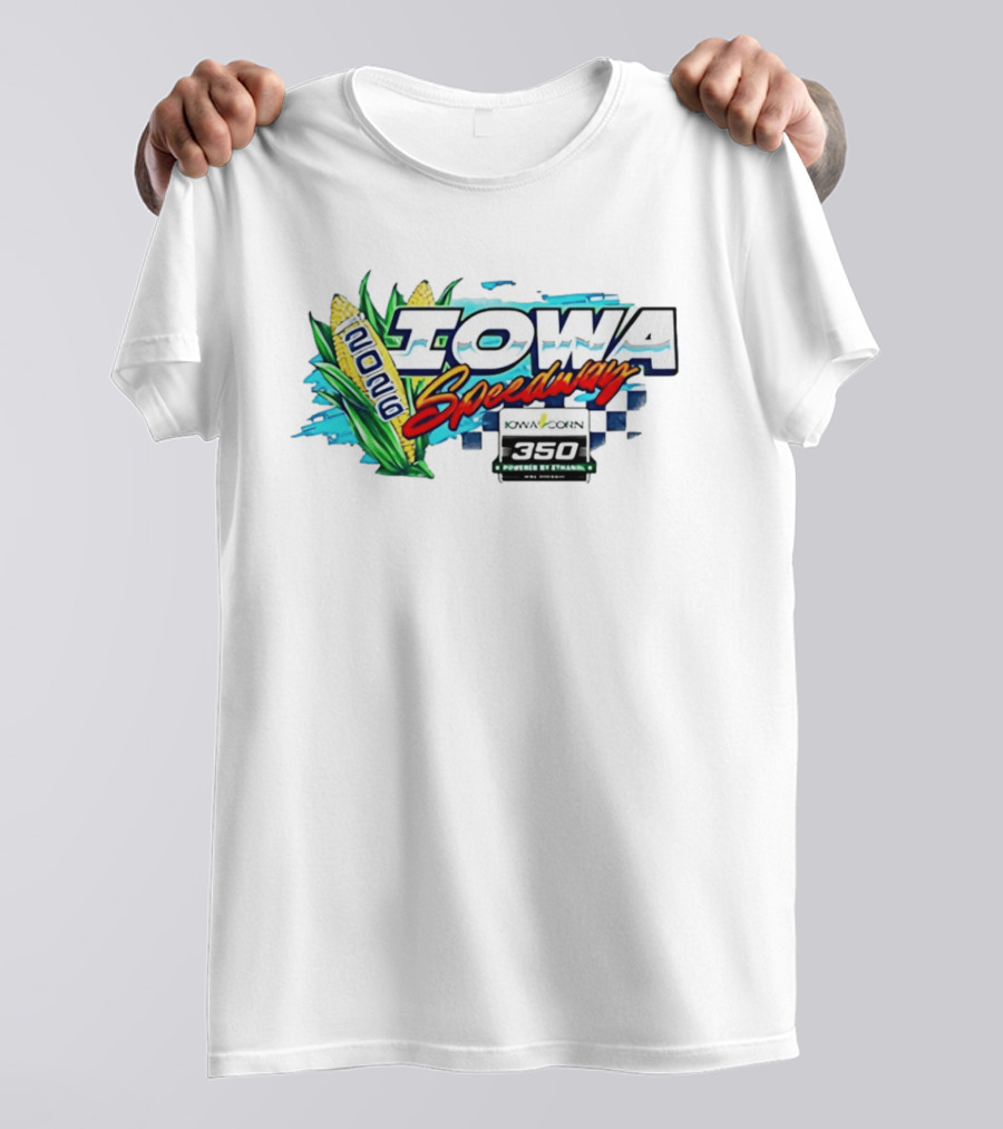 Iowa Speedway 2026 Iowa Corn 350 Powered By Ethanol Racing Event Corn Motif T-Shirt