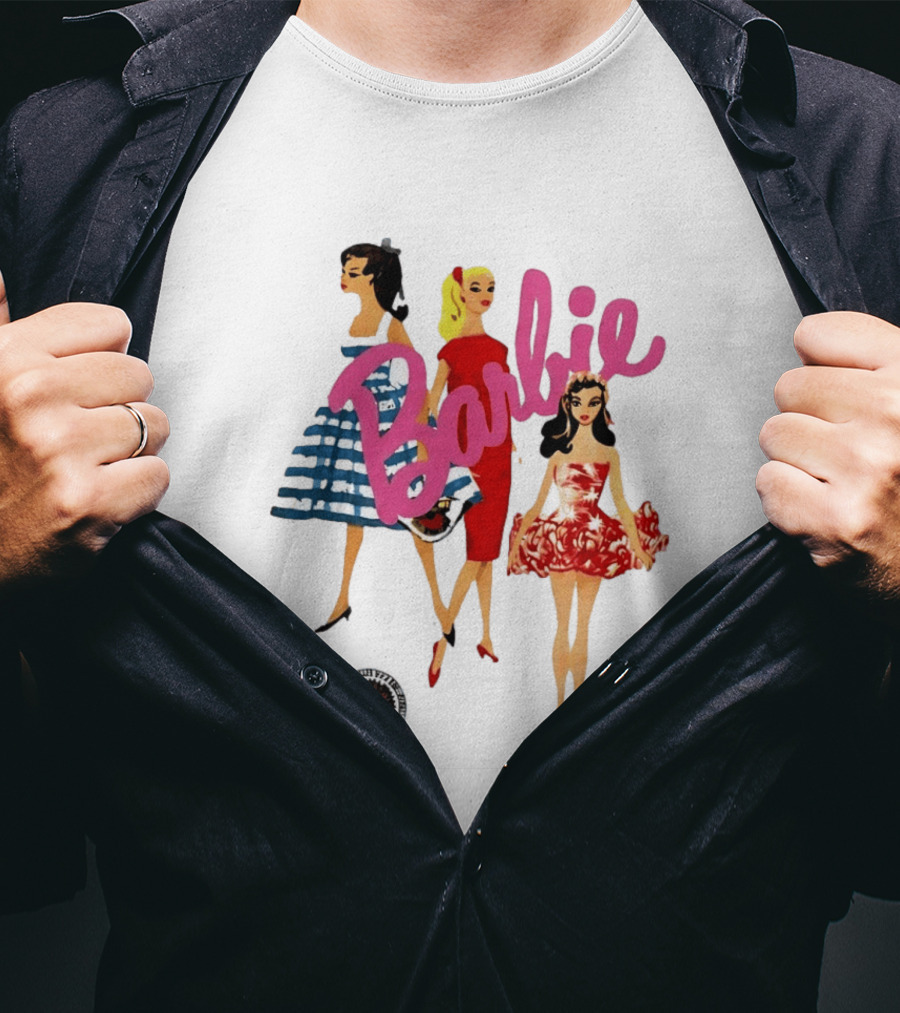 Barbie Vintage Fashion Trio Retro Mattel T-Shirt