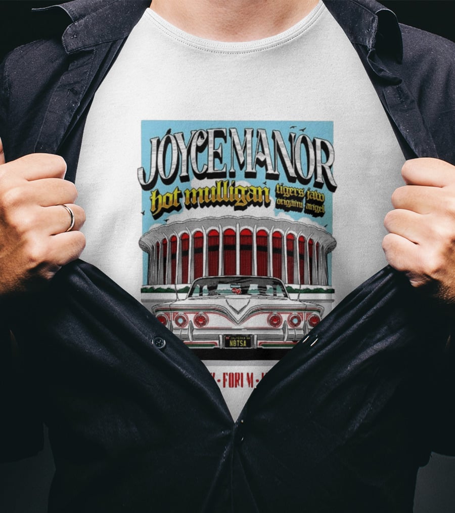 Joyce Manor Hot Mulligan Tigers Jaw Origami Angel Inglewood CA Jan 23 2027 Concert Event T-Shirt
