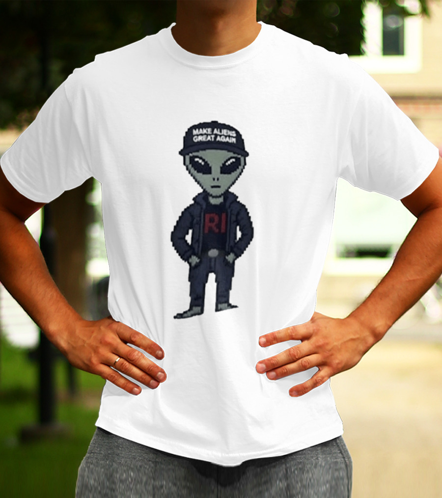 Make Aliens Great Again RI Pixel T-Shirt