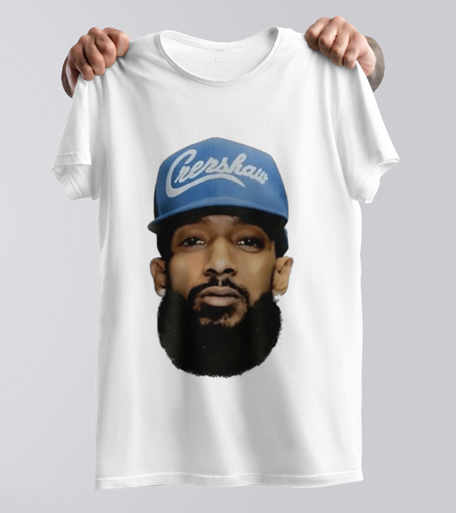 Nipsey Hussle Crenshaw Blue Cap T-Shirt