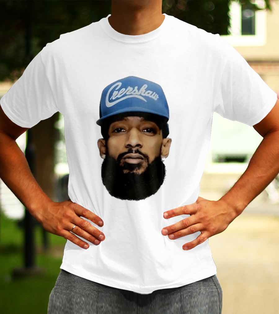 Nipsey Hussle Crenshaw Blue Cap T-Shirt