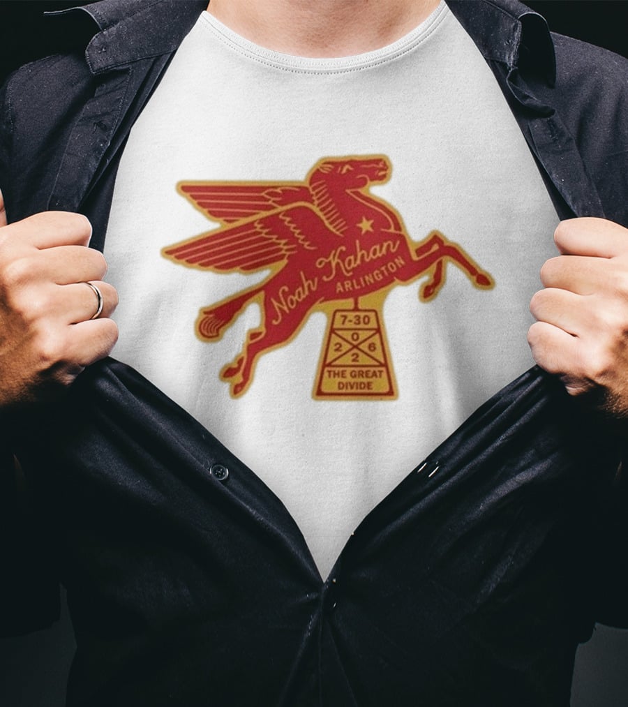 Noah Kahan Arlington July 30 2026 The Great Divide Pegasus T-Shirt