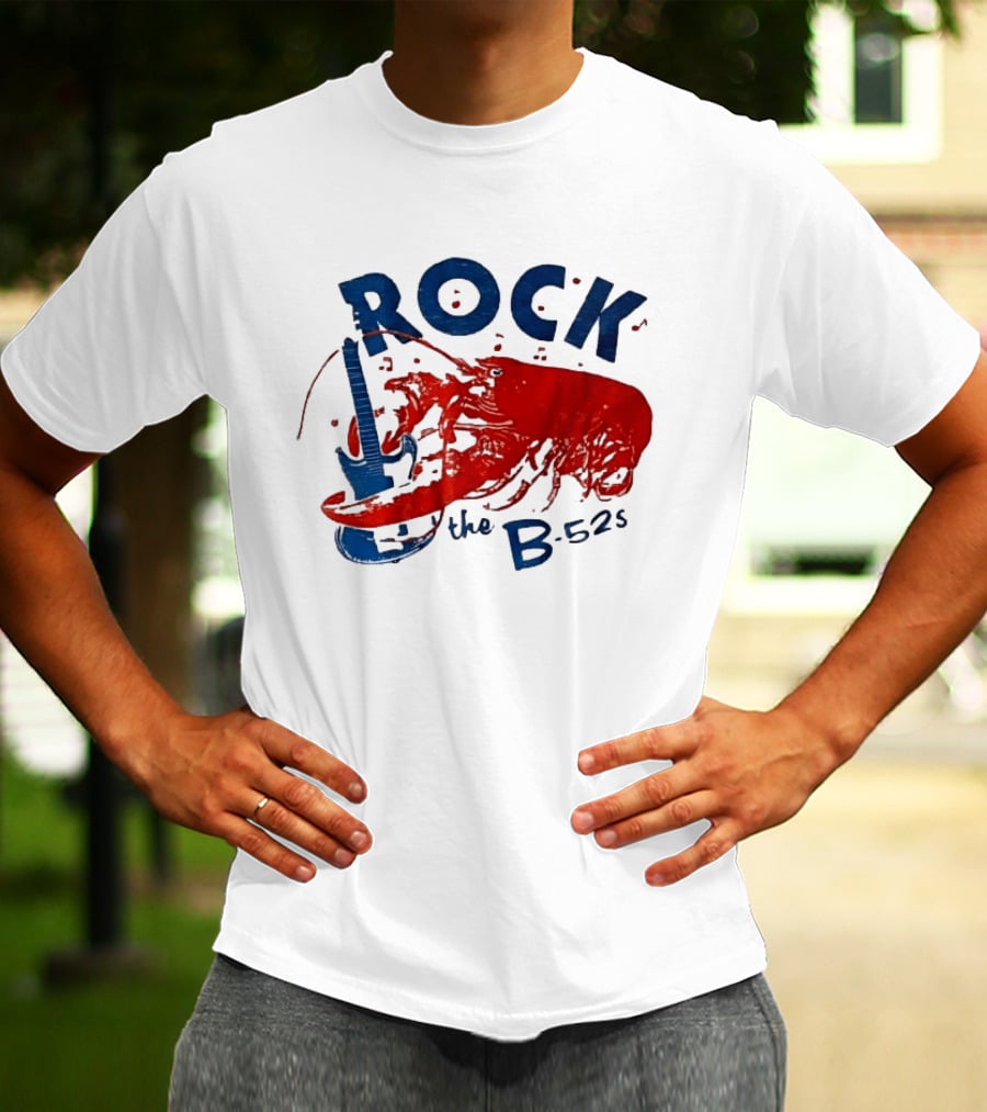 Rock The B 52s Lobster Guitar Music T-Shirt