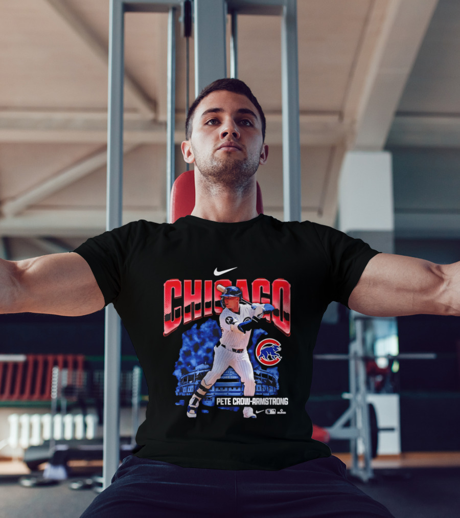 Chicago Cubs Pete Crow Armstrong Nike Wrigley Field Player Action T-Shirt