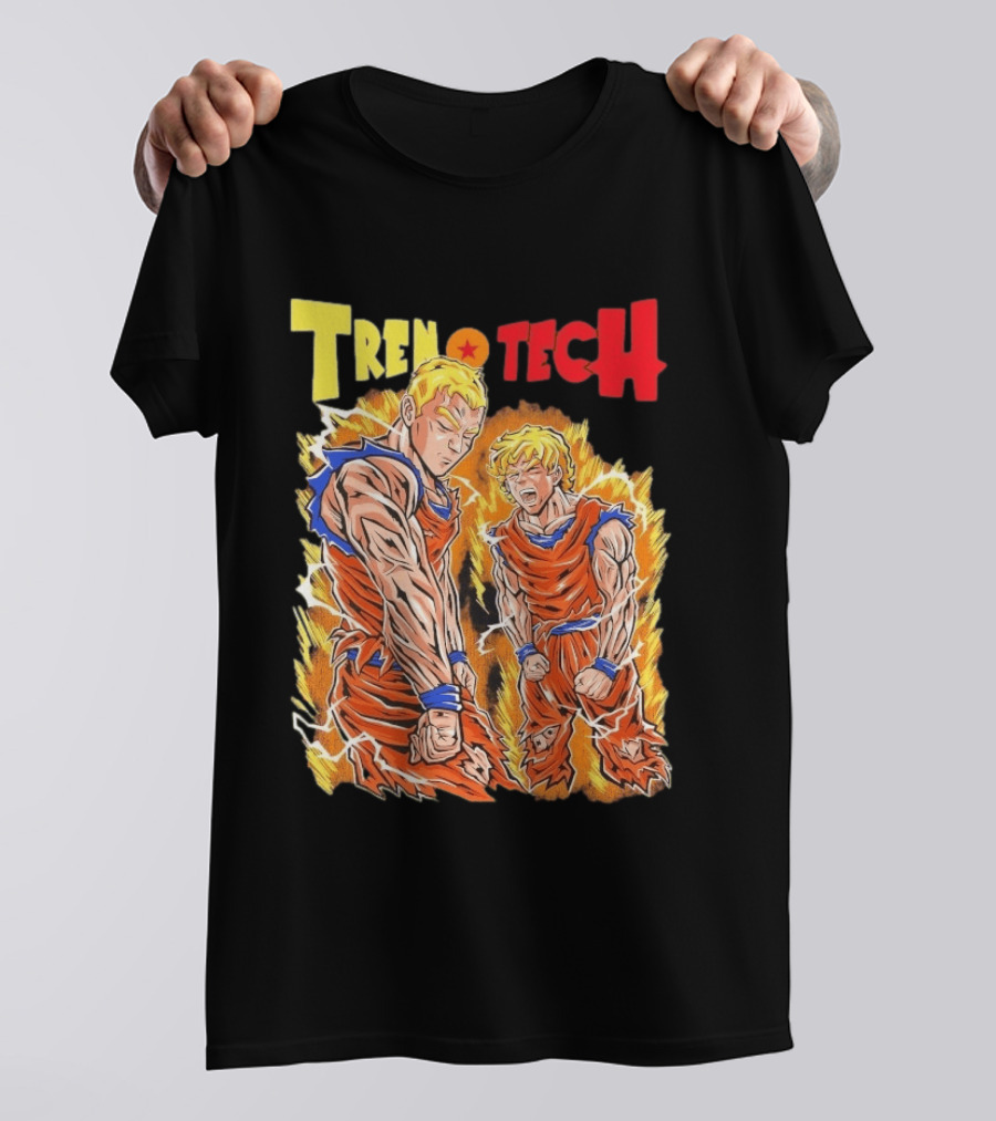 Ghost Racing Dragonball Trentech Fusion Goku Transformation T-Shirt