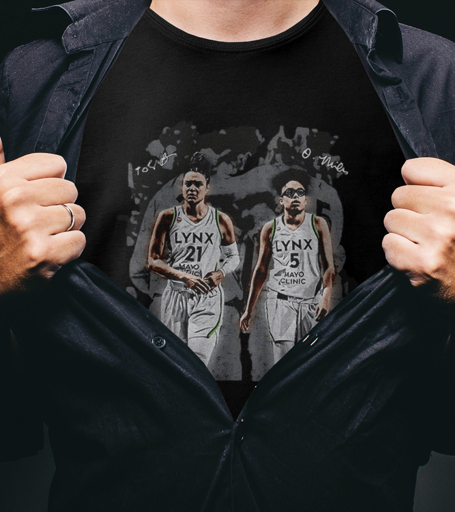 Olivia Miles Kayla McBride Minnesota Lynx Basketball WNBA Mayo Clinic Signatures T-Shirt
