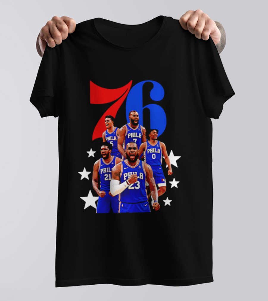 Philadelphia 76ers Players 23 21 7 0 Basketball Team Stars T-Shirt