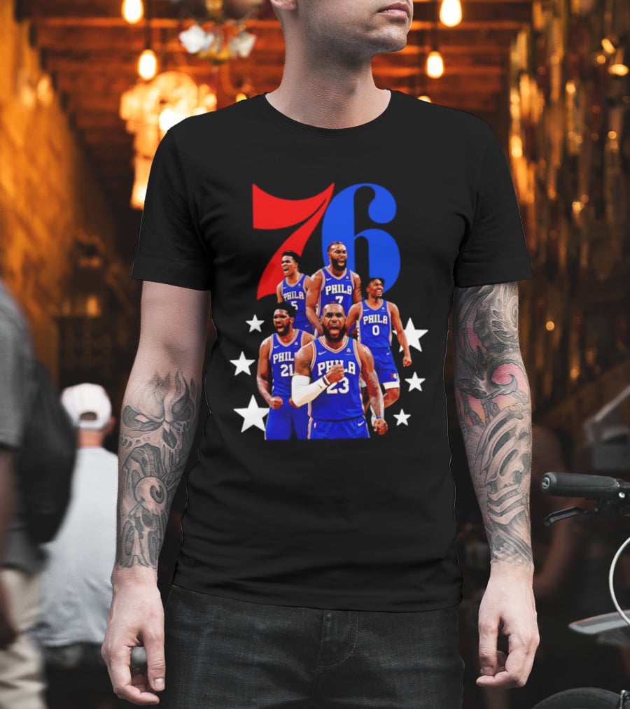 Philadelphia 76ers Players 23 21 7 0 Basketball Team Stars T-Shirt