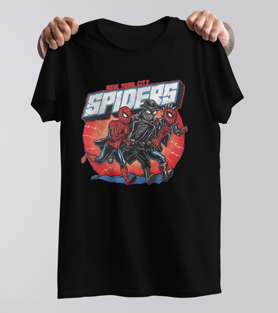 New York City Spiders Spider Man Noir Spider Punk T-Shirt
