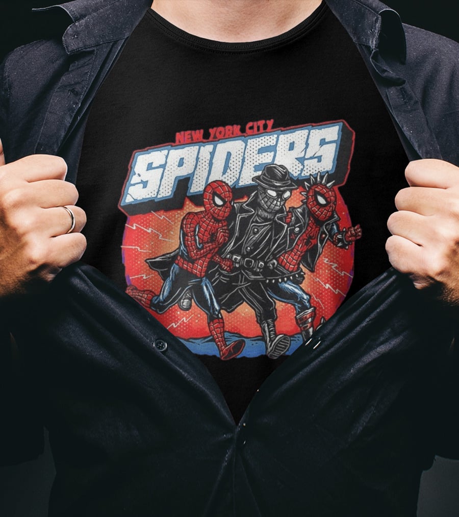 New York City Spiders Spider Man Noir Spider Punk T-Shirt