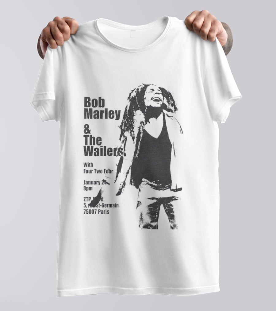 Bob Marley And The Wailers Hurricane Wisdom Kingston Jamaica Performance T-Shirt