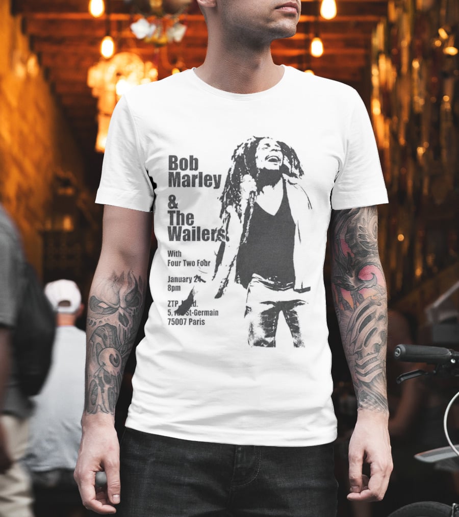 Bob Marley And The Wailers Hurricane Wisdom Kingston Jamaica Performance T-Shirt