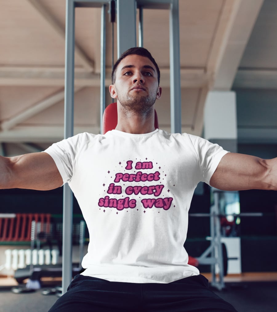 I Am Perfect In Every Single Way Pink Starry T-Shirt