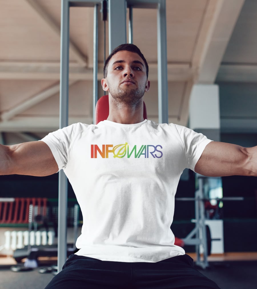 Infowars Alex Jones News Media Rainbow T-Shirt