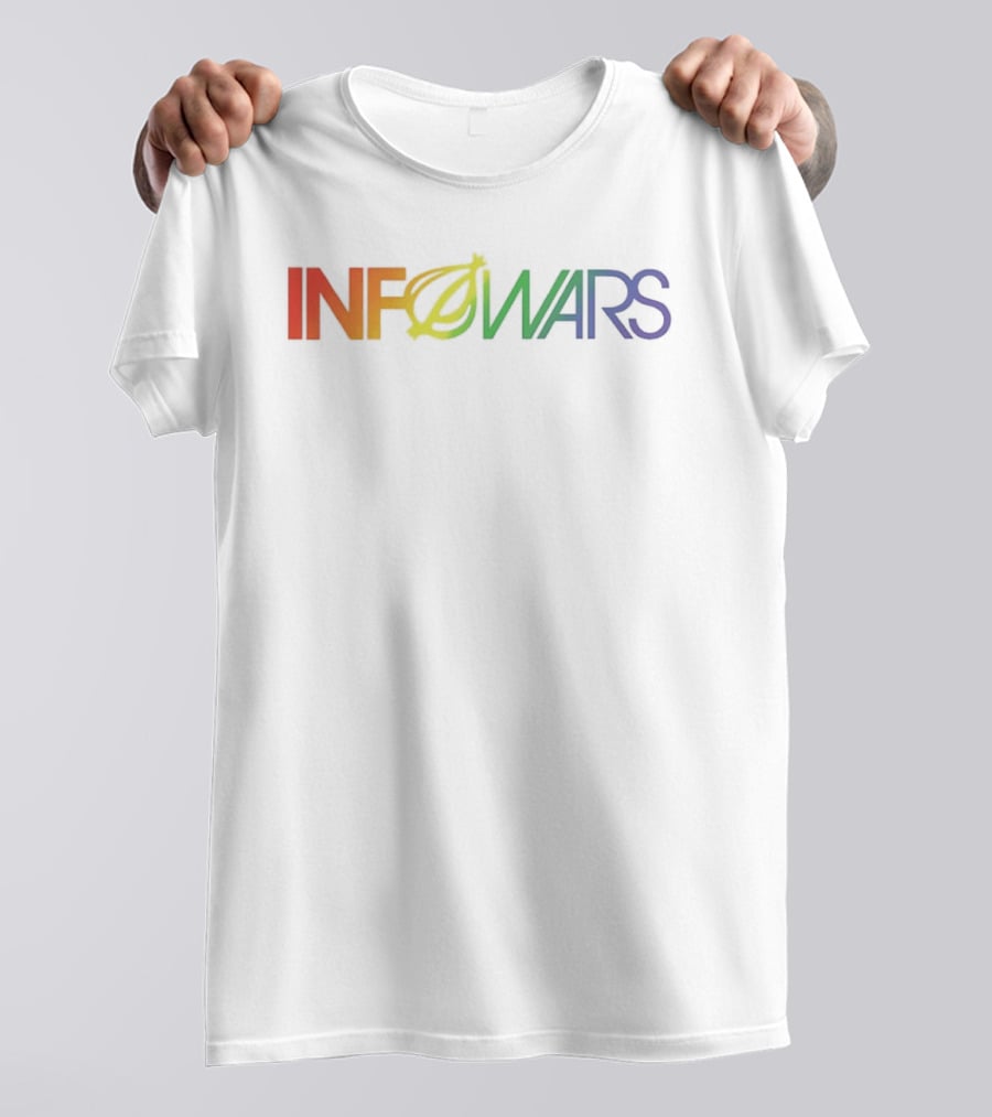 Infowars Alex Jones News Media Rainbow T-Shirt