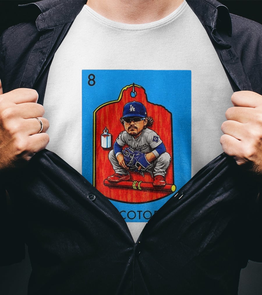 Joe Kelly Dodgers El Cotorro Loteria Card 8 T-Shirt