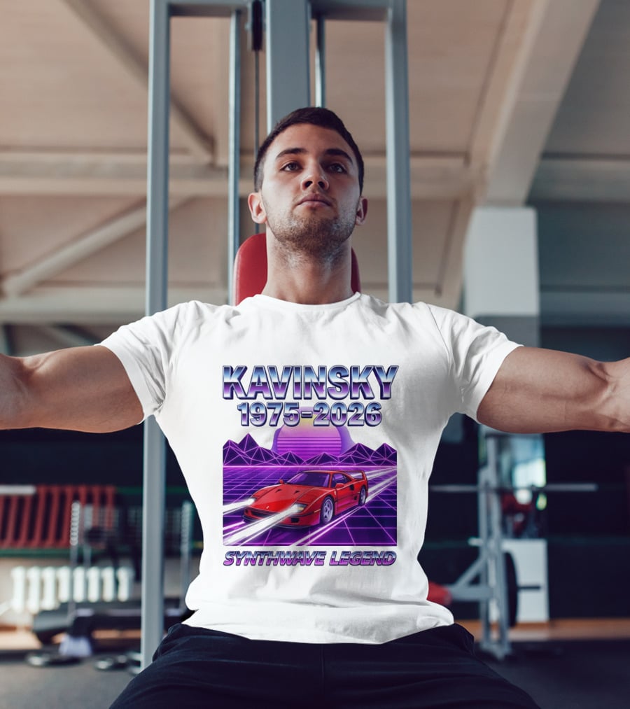 Kavinsky 1975 2026 Synthwave Legend Vaporwave Retro Car Aesthetic T-Shirt