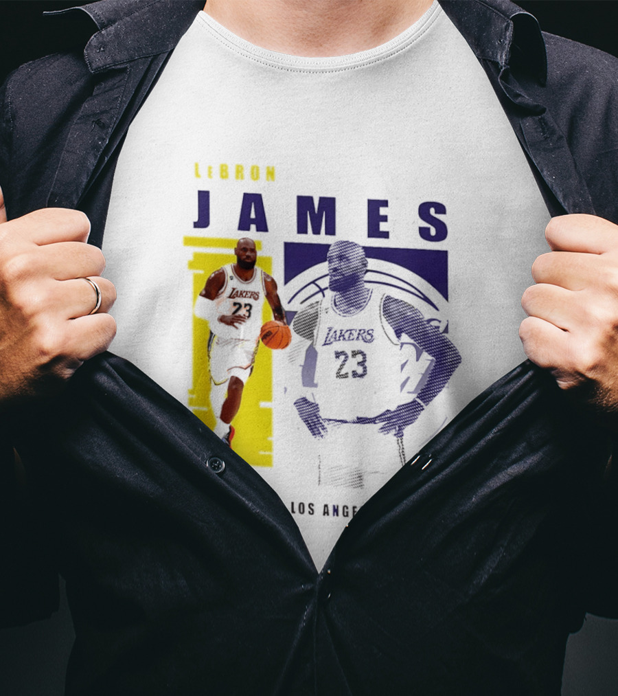 LeBron James Los Angeles Lakers Basketball Highlights 23 T-Shirt