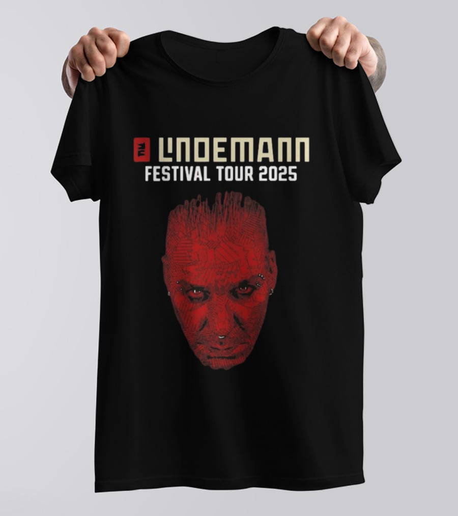 Lindemann Festival Tour 2025 Red Face T-Shirt